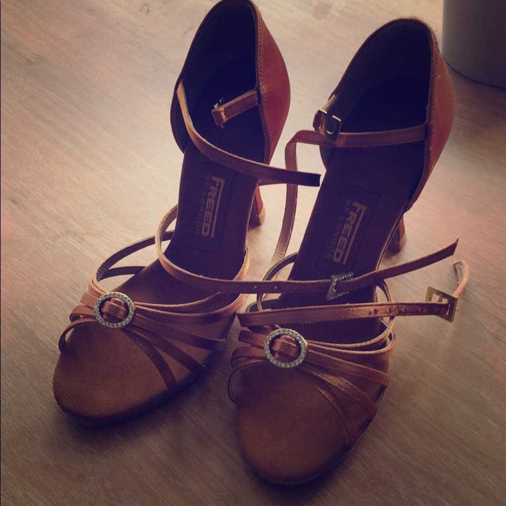 Nude ballroom Latin shoe